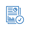 pictograma de un panel con la marca de verificación